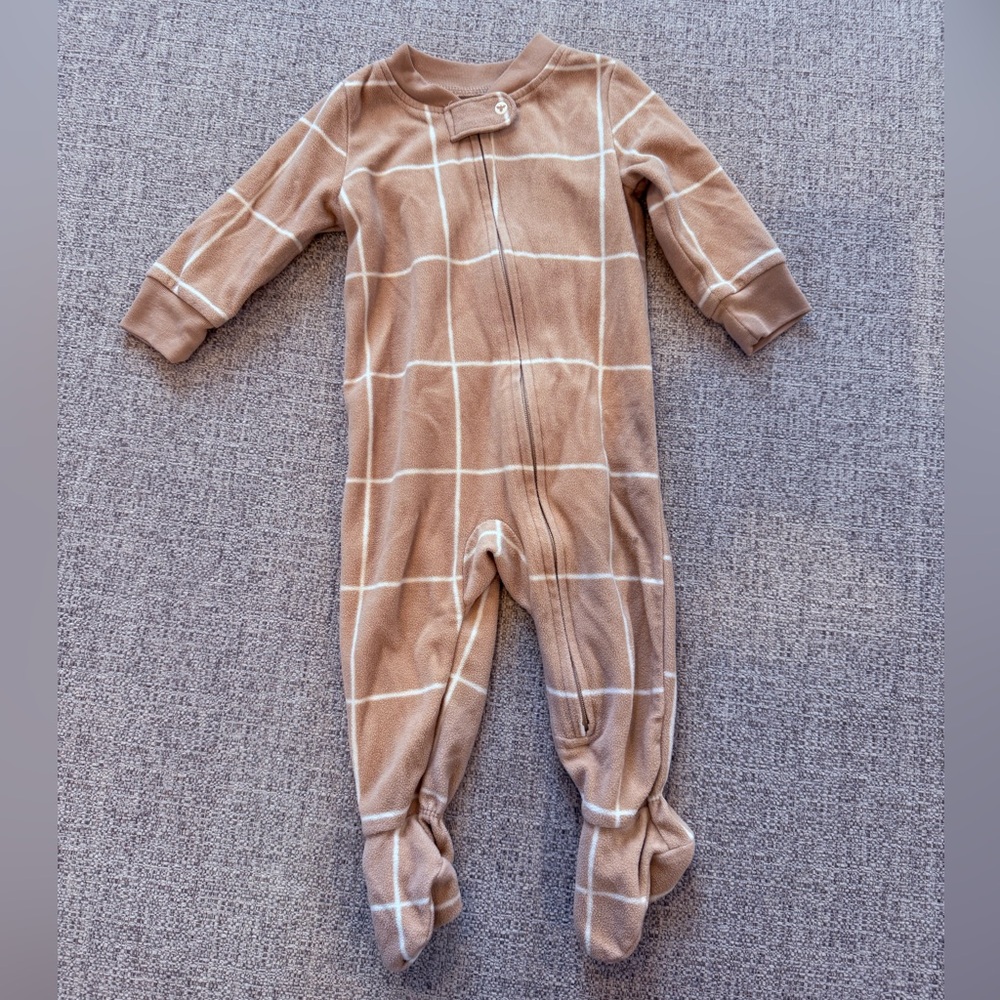 Burt’s Bees Baby micro, fleece, footed pajamas